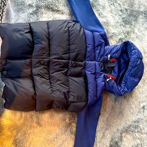 Moncler Padded Zip Up Cardigan with Hoodie